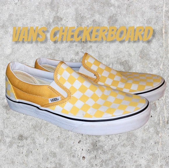Vans Other - Vans Checkerboard Loafers Sz 7 Men's 8.5 Women's